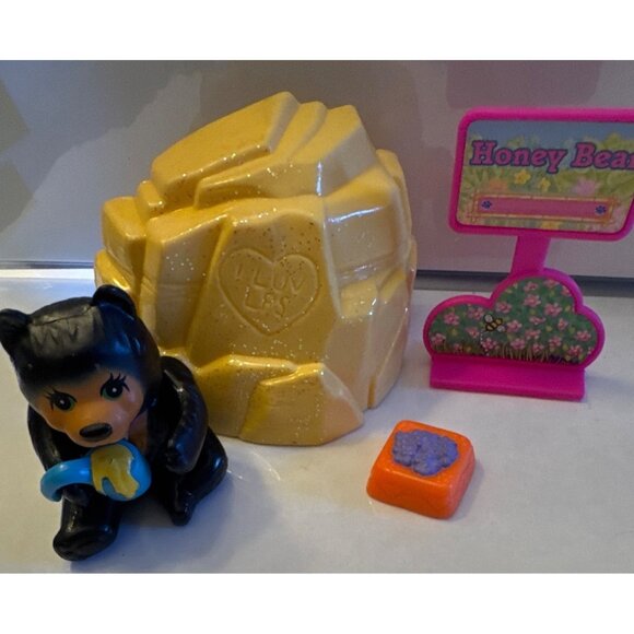 Littlest Pet Shop Zoo Honey Black Bear 1990's - Picture 2 of 2